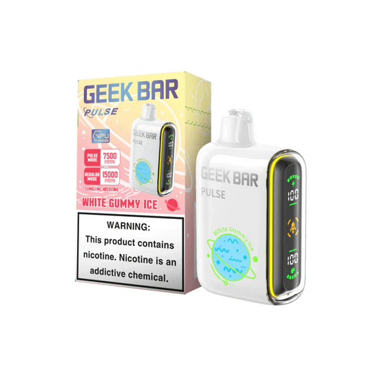 Geek Bar Pulse White Gummy Ice 7500/15000k 5ct