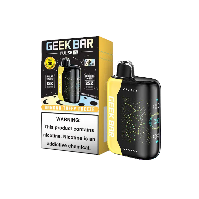 Geek Bar Pulse X Banana Taffy Freeze 25k 5ct