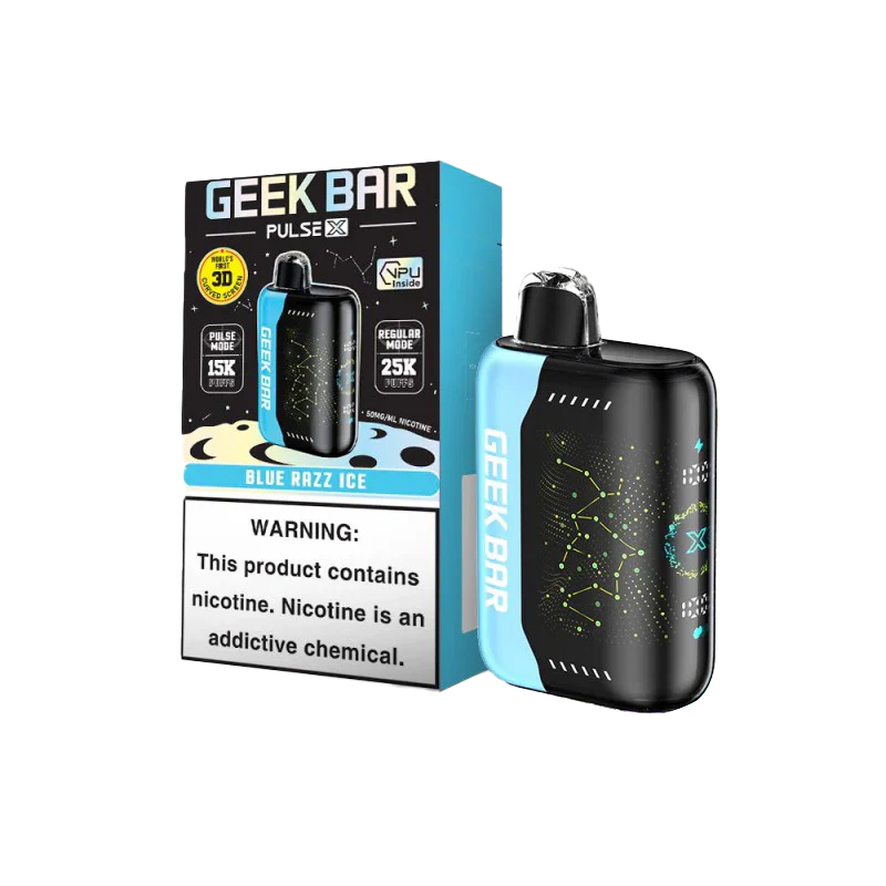 Geek Bar Pulse X Blue Razz Ice 25k 5ct