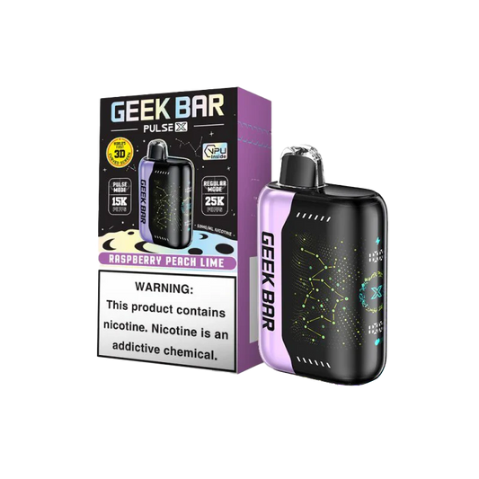 Geek Bar Pulse X Raspberry Peach Lime 25k 5ct
