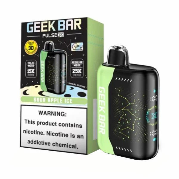Geek Bar Pulse X Sour Apple Ice 25k 5ct