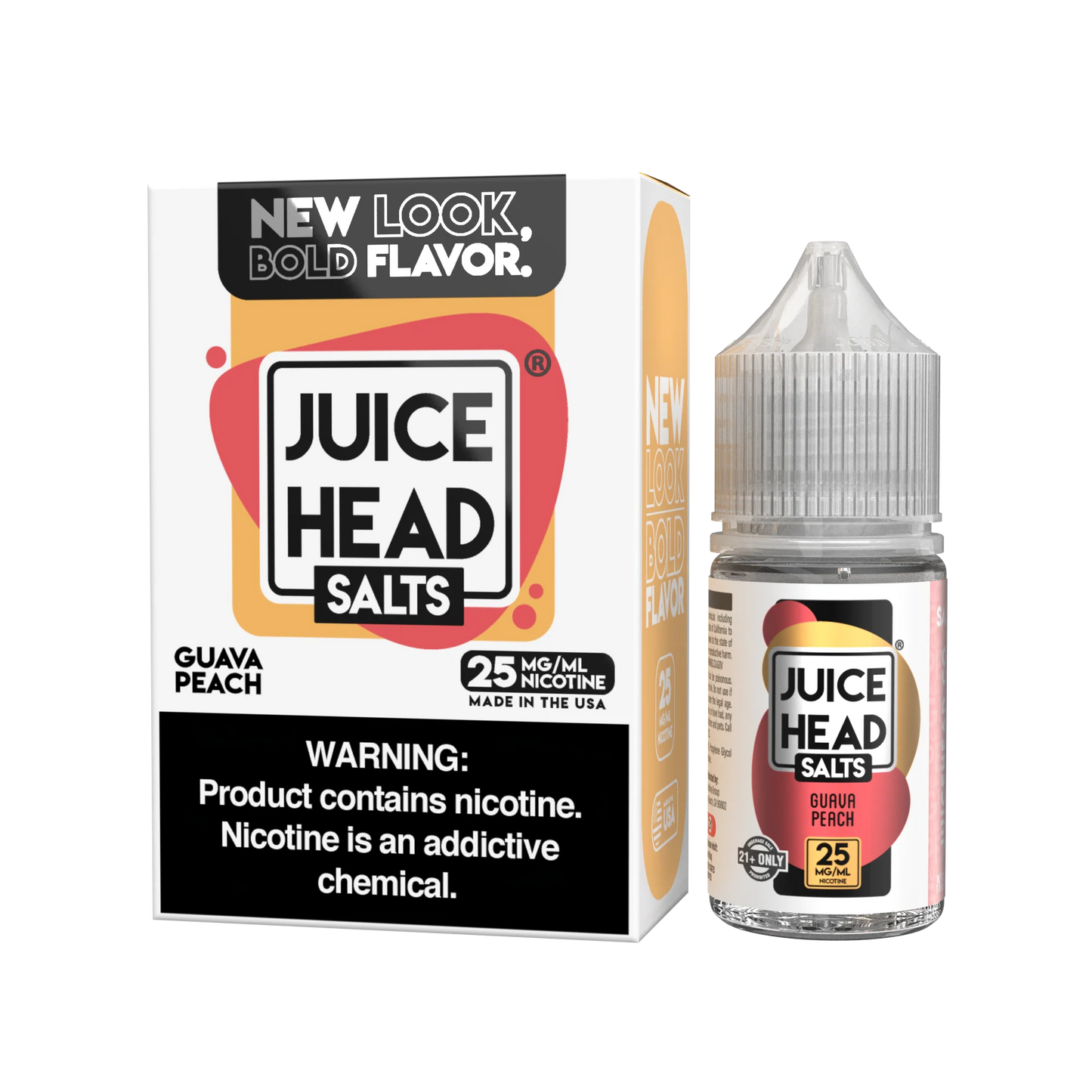 Juice Head Guava Peach 25mg 30ml Salt Nic