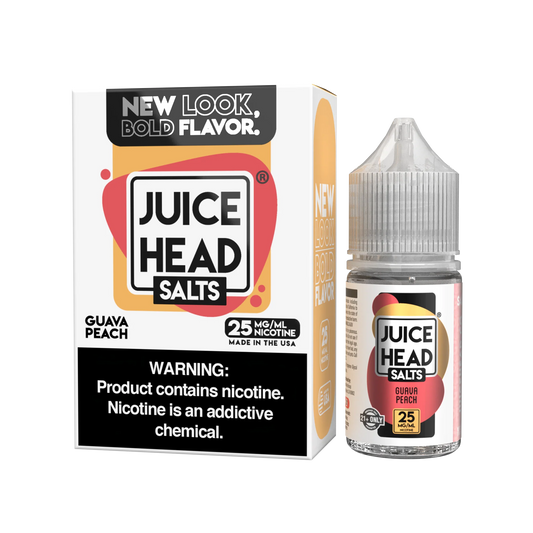 Juice Head Guava Peach 25mg 30ml Salt Nic