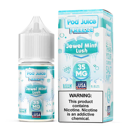 Pod Juice Jewel Mint Lush Freeze 35mg 30ml Salt Nic