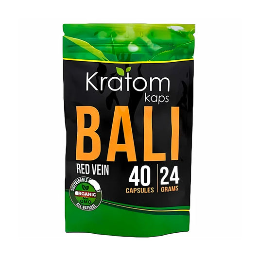 Kratom Kaps Bali Red Vein 40 Caps / 24 Grams