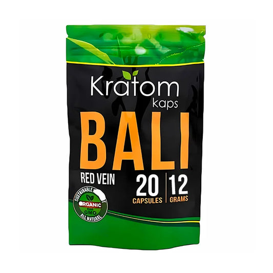 Kratom Kaps Bali Red Vein 20 Caps / 12 Grams