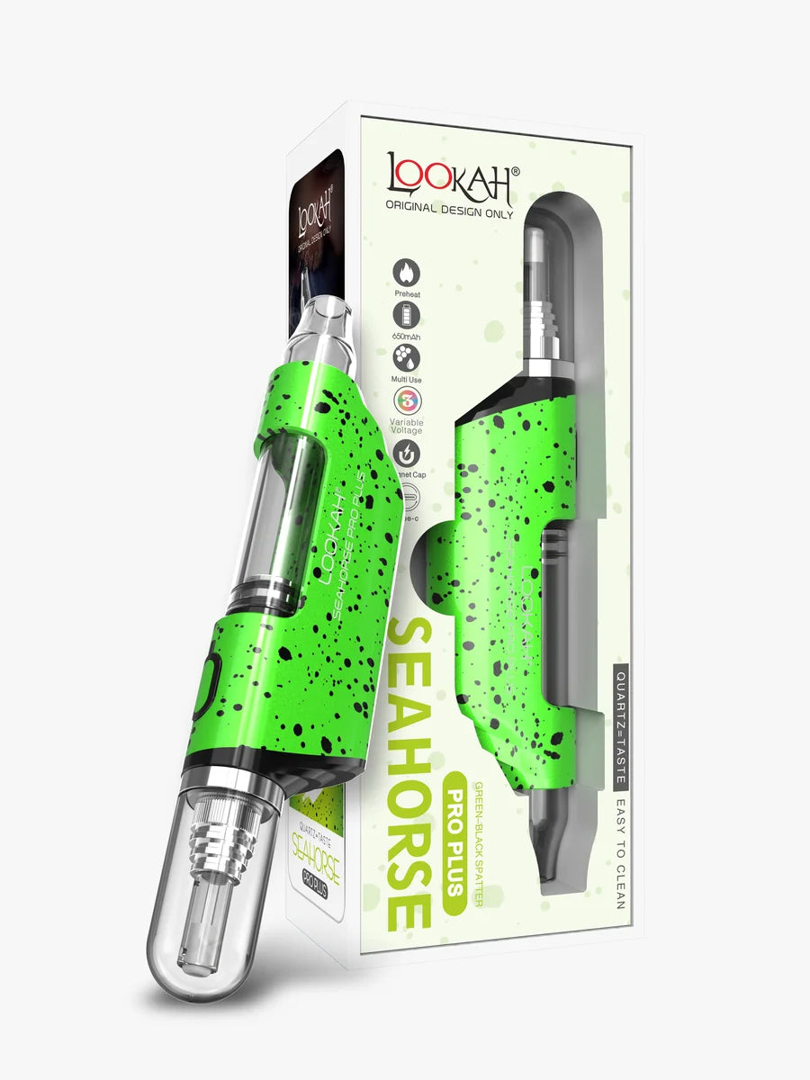 Lookah SeaHorse Pro Plus Green-Black Spatter