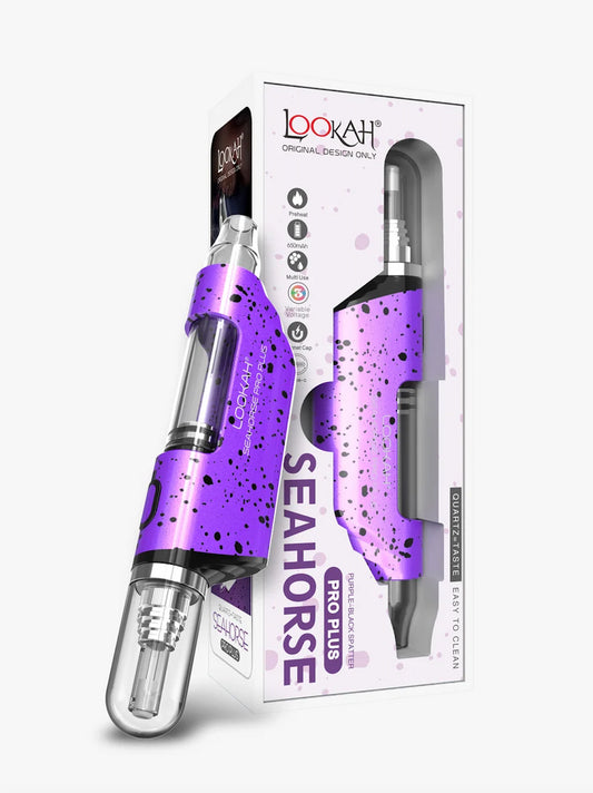 Lookah SeaHorse Pro Plus Purple - Black Spatter