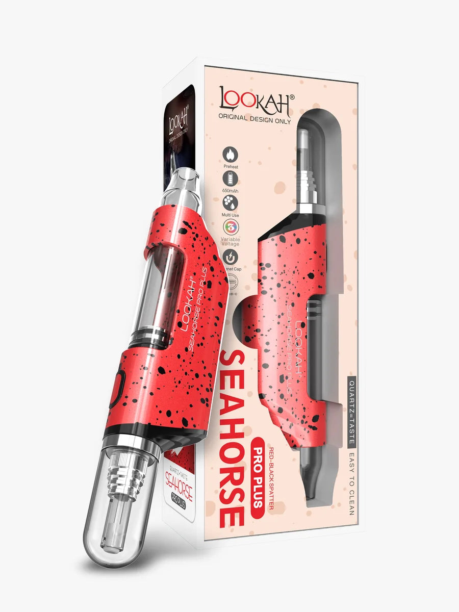 Lookah SeaHorse Pro Plus Red Black Spatter