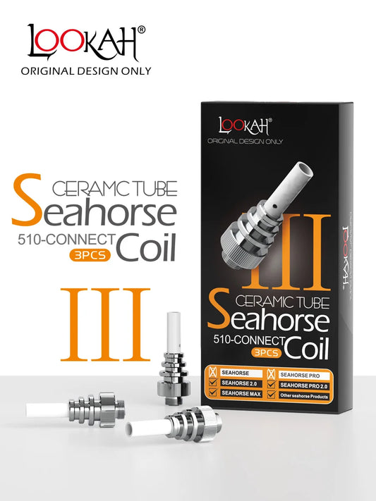Lookah Seahorse Coil 5ct Seahorse Coil III