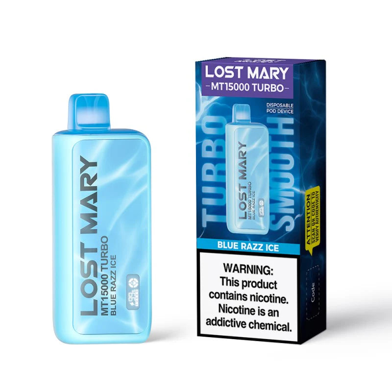 Lost Mary Turbo MT15k Blue Raz Ice 2% 5ct