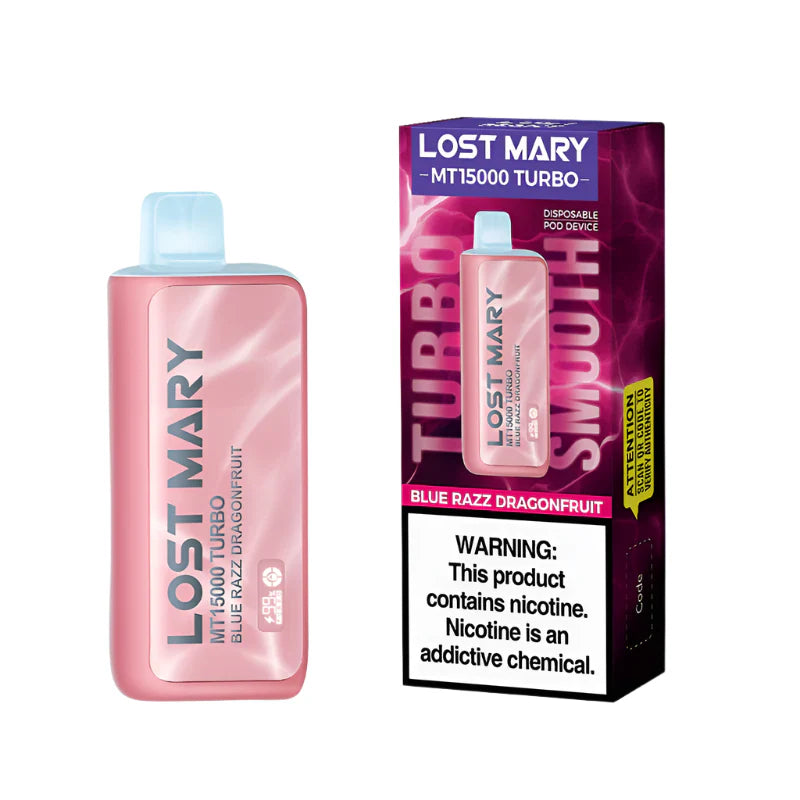 Lost Mary Turbo MT15k Blue Razz Dragon Fruit 5ct