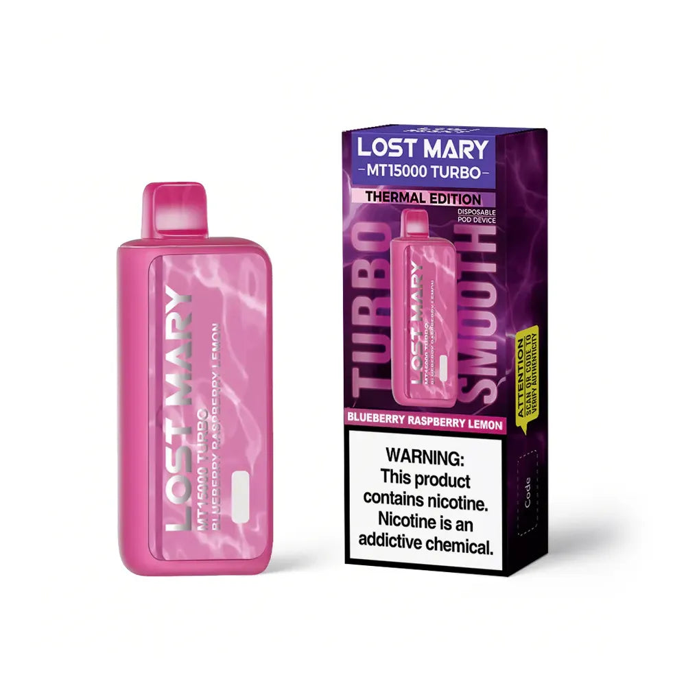 Lost Mary Turbo MT15k Blueberry Raspberry Lemon 5ct
