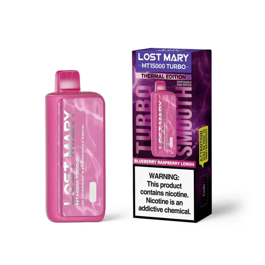 Lost Mary Turbo MT15k Blueberry Raspberry Lemon 5ct