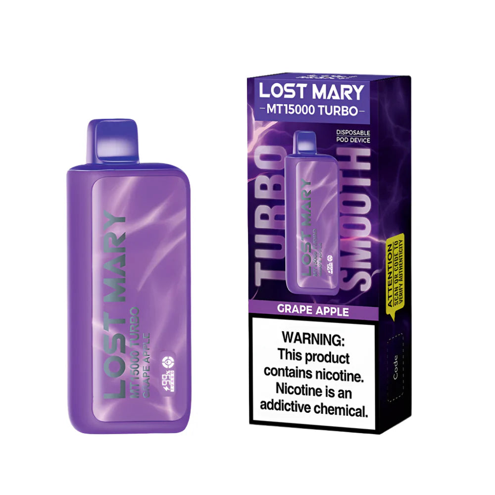 Lost Mary Turbo MT15k Grape Apple 5ct