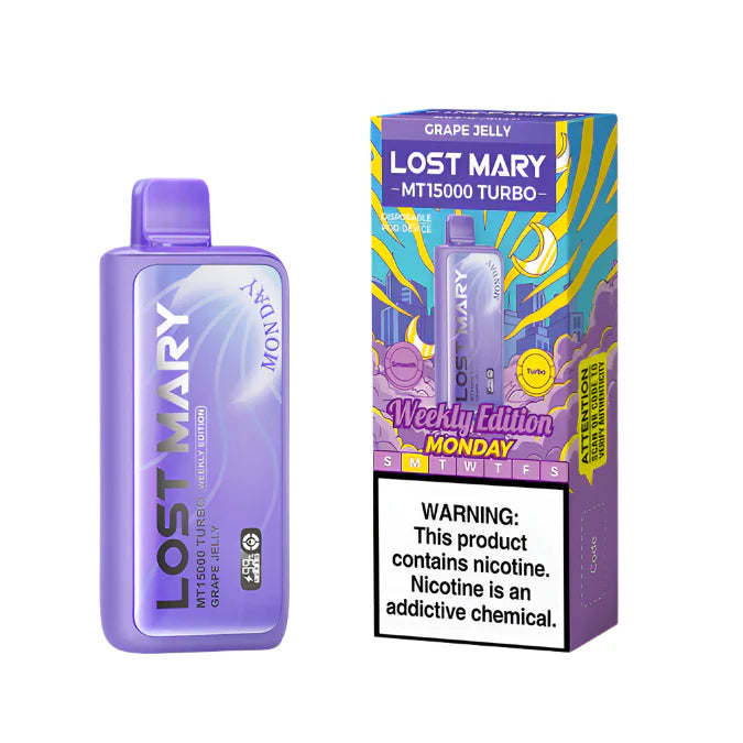 Lost Mary Turbo MT15k Grape Jelly 5ct