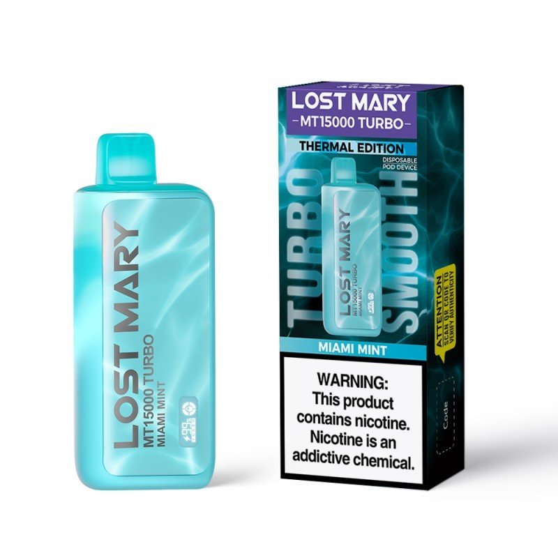 Lost Mary Turbo MT15k Miami Mint 2% 5ct