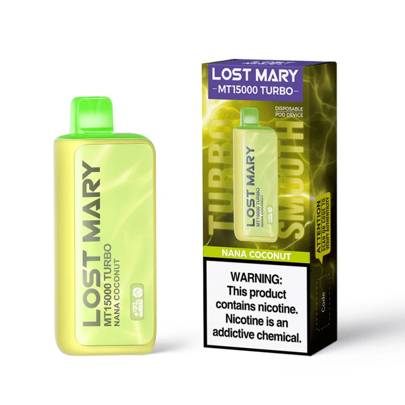 Lost Mary Turbo MT15k Nana Coconut 5ct