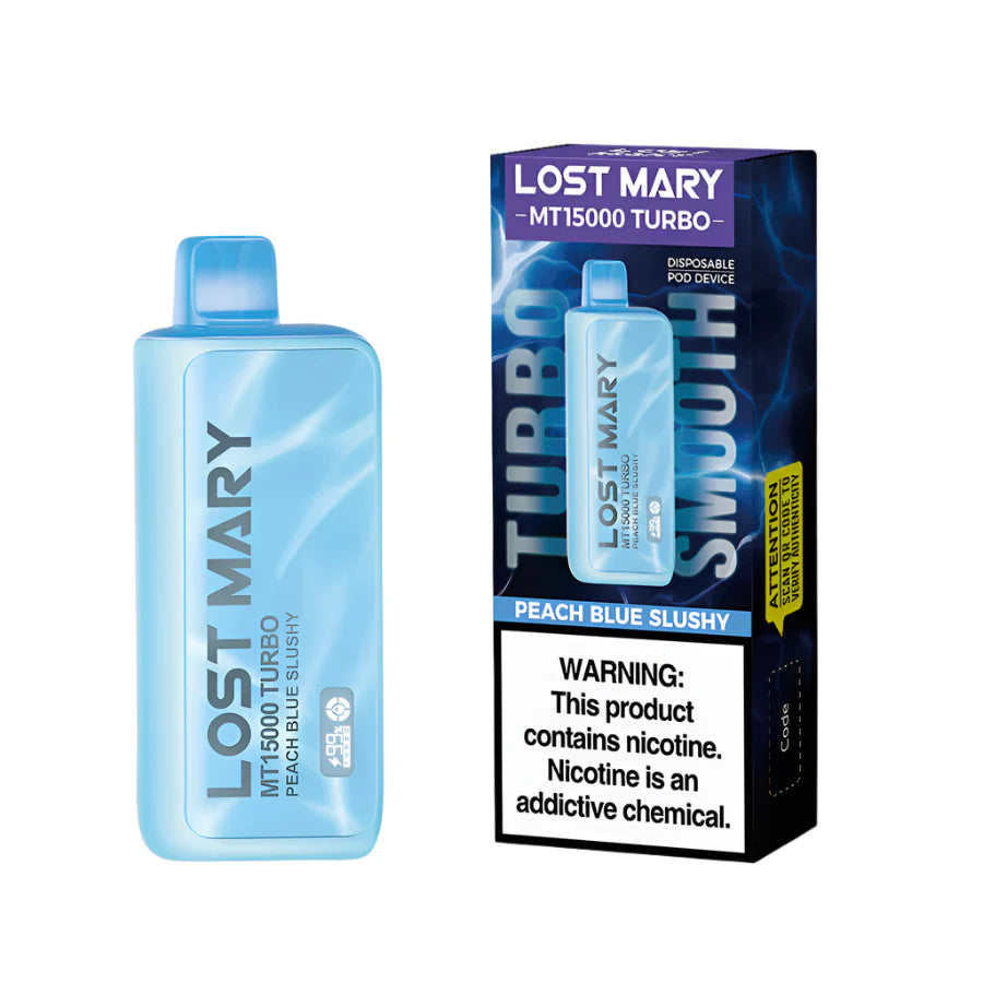 Lost Mary Turbo MT15k Peach Blue Slushy 5ct