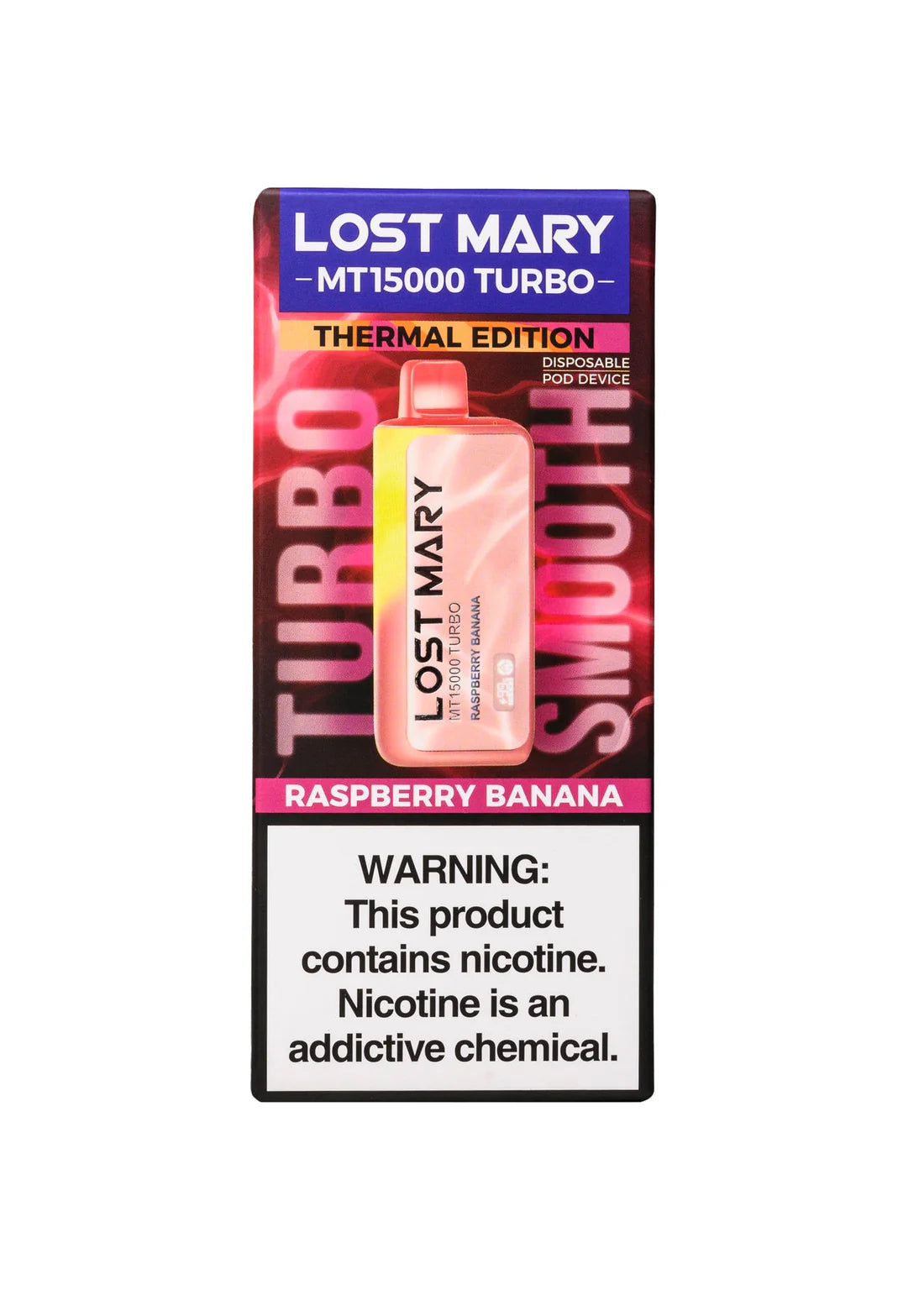 Lost Mary Turbo MT15k Raspberry Banana 5ct