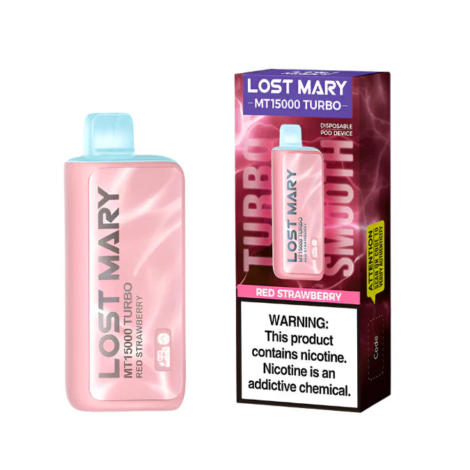 Lost Mary Turbo MT15k Red Strawberry 5ct