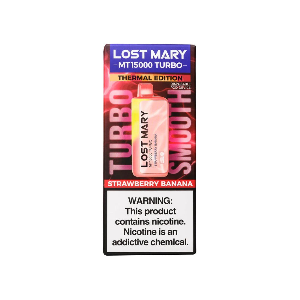 Lost Mary Turbo MT15k Strawberry Banana 5ct