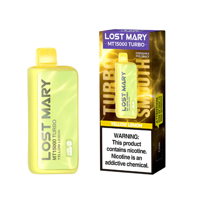 Lost Mary Turbo MT15k Yellow Lemon 5ct