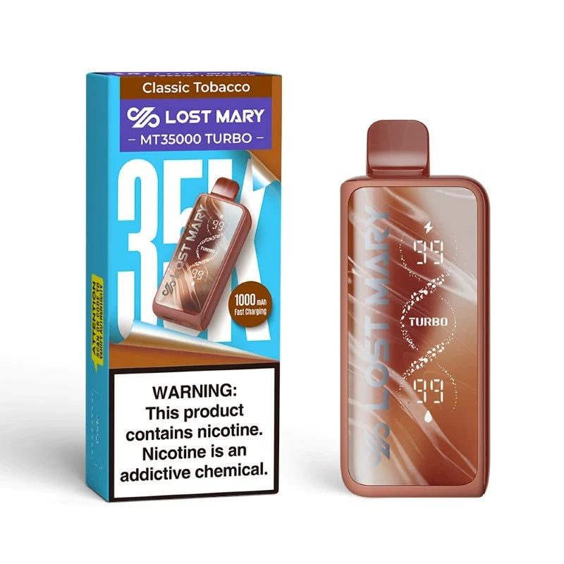 Lost Mary Turbo MT35k Classic Tobacco 5ct