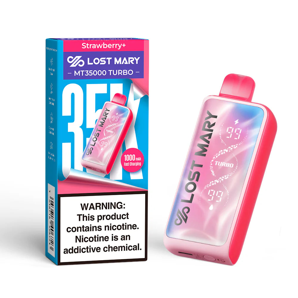Lost Mary Turbo MT35k Strawberry+ 5ct