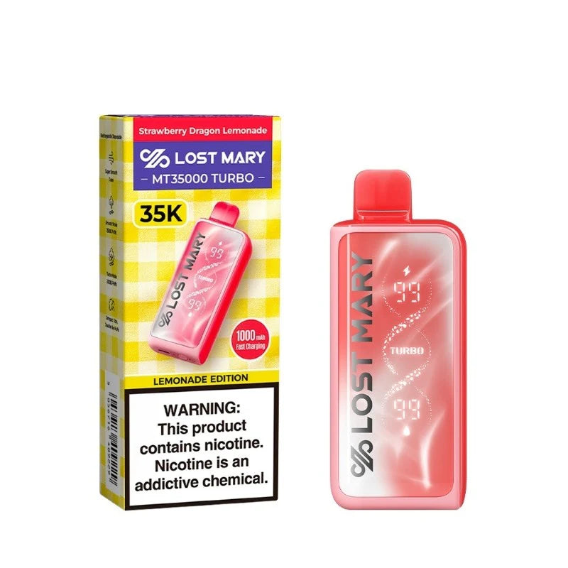 Lost Mary Turbo MT35k Strawberry Dragon Lemonade 5ct