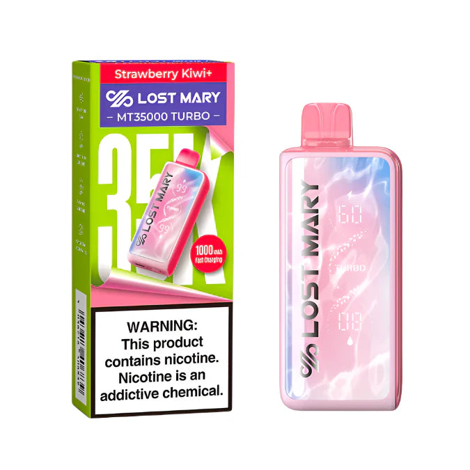 Lost Mary Turbo MT35k Strawberry Kiwi+ 5ct