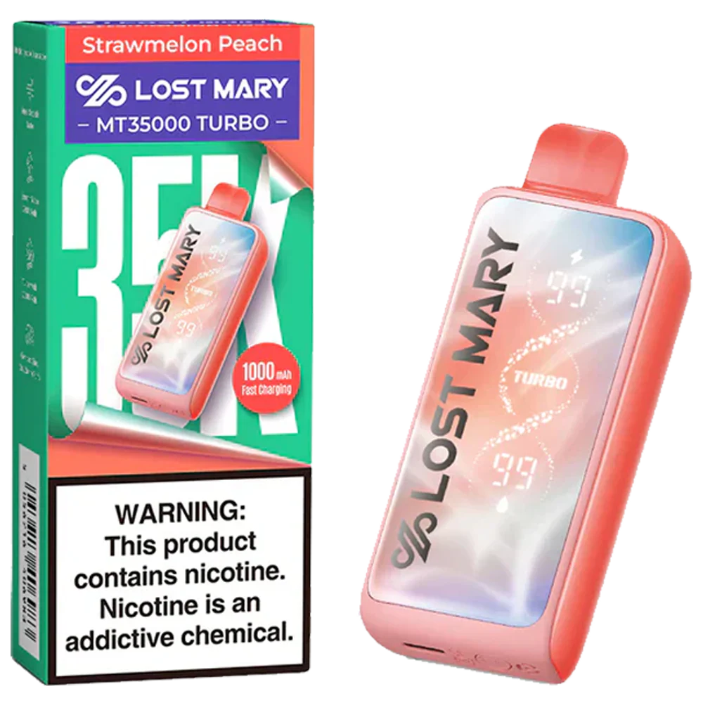 Lost Mary Turbo MT35k Strawmelon Peach 5ct