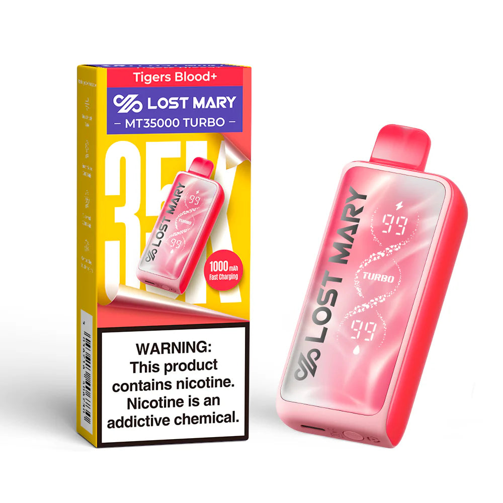 Lost Mary Turbo MT35k Tigers Blood+ 5ct