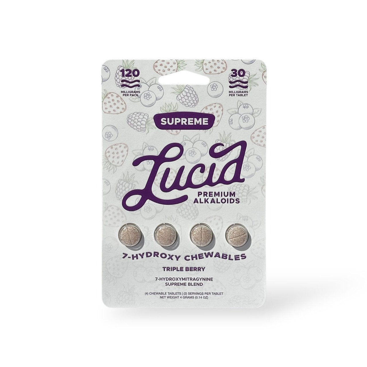 Supreme Lucid 30mg Triple Berry 4ct 10pk