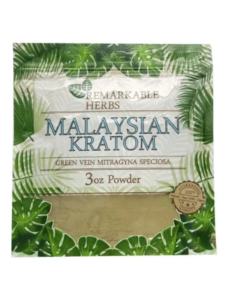 Remarkable Herbs 3oz Malaysian Green Vein Kratom Powder