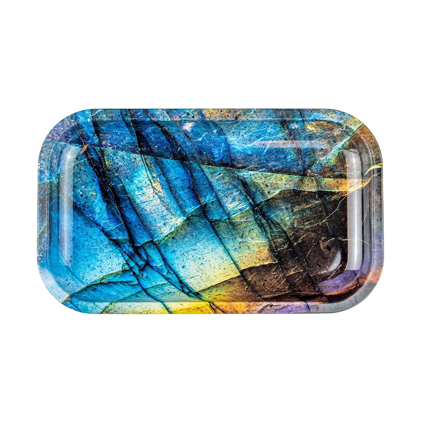 Medium Rolling Tray Blue Labadorite