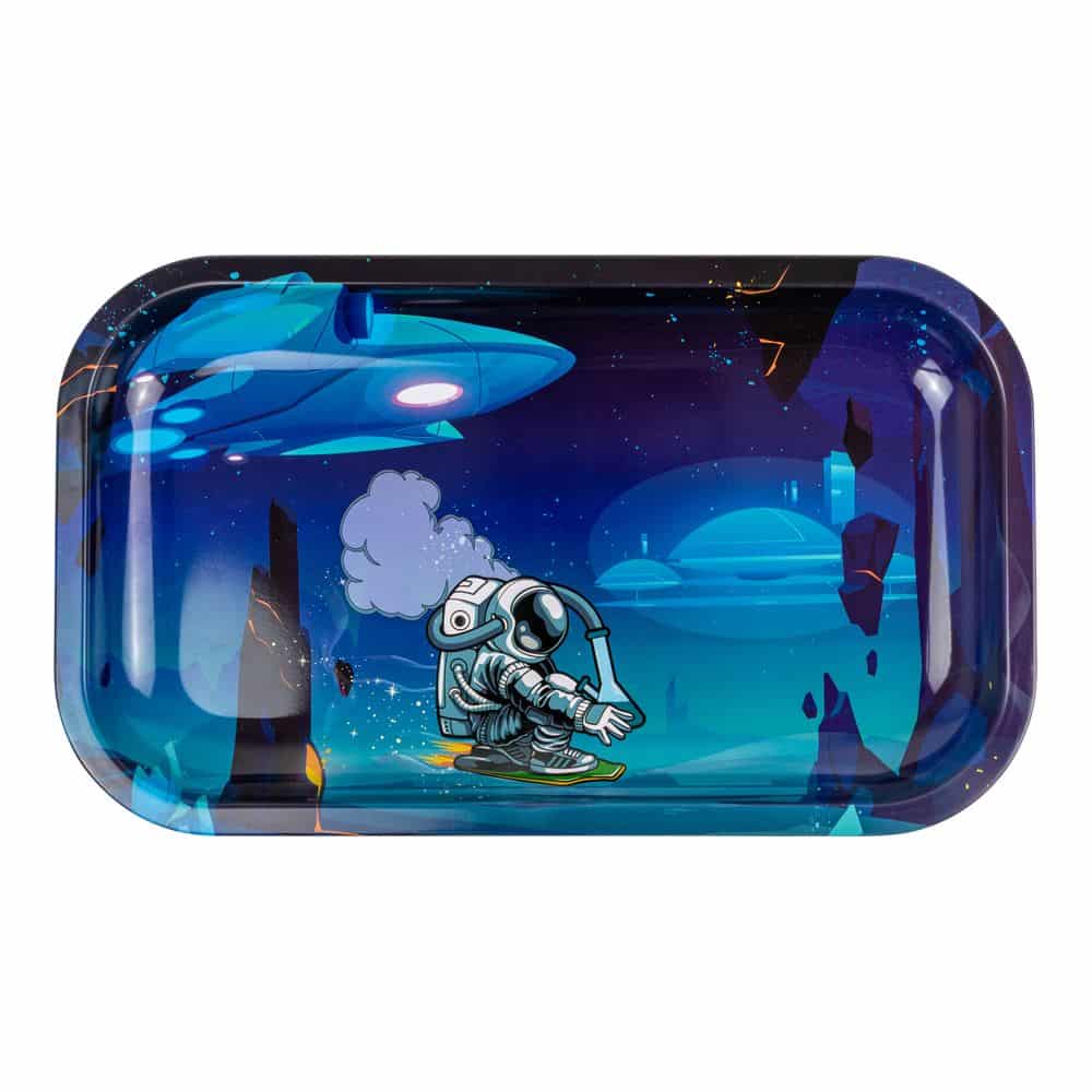 Medium Rolling Tray Hoverboarding Astronaut