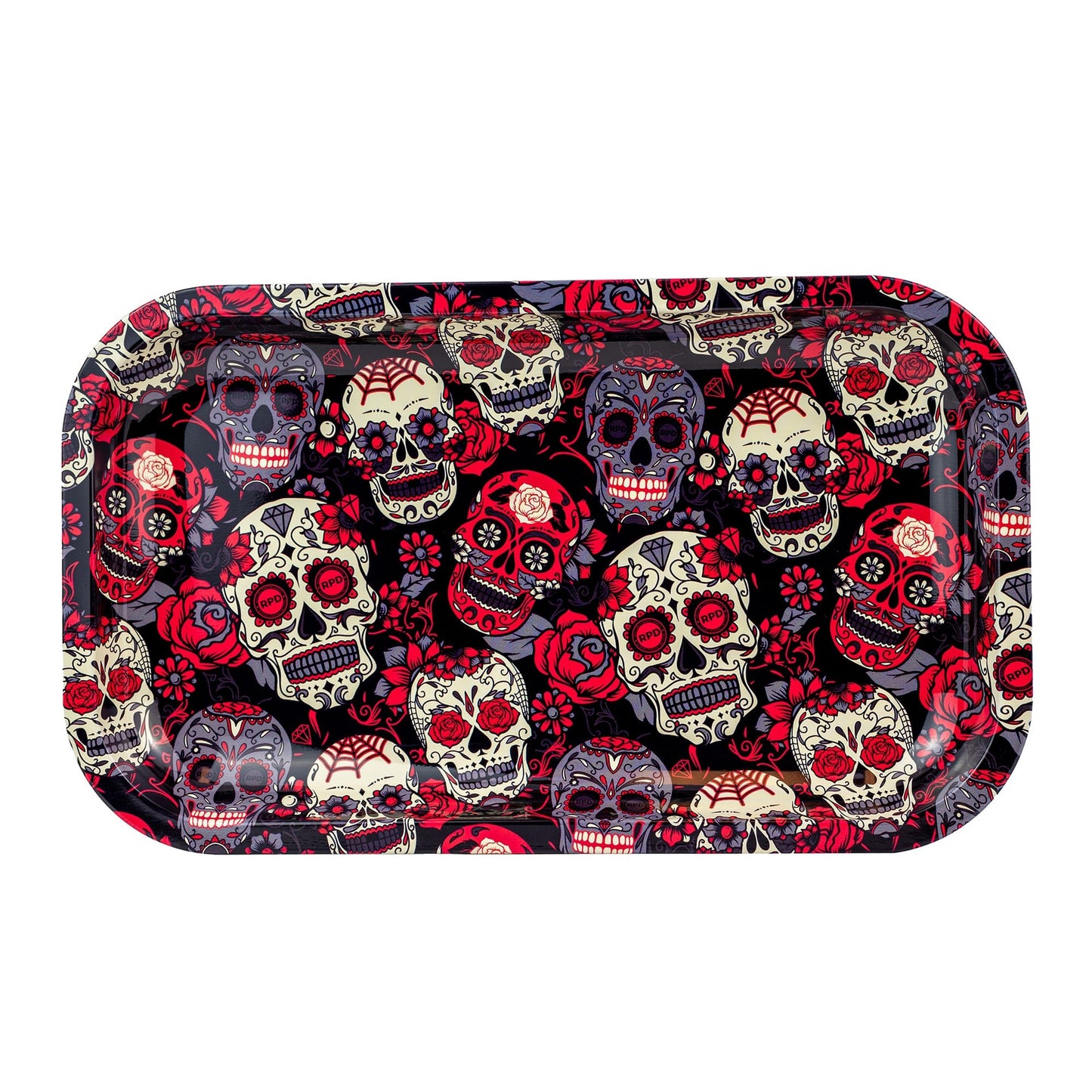 Medium Rolling Tray Skulls