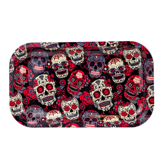 Medium Rolling Tray Skulls
