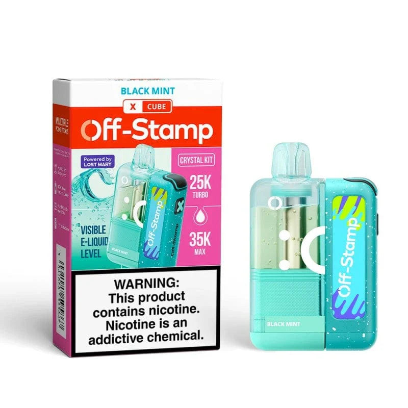 Off Stamp X-Cube Crystal Kit 35k Black Mint 5ct