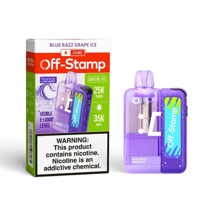 Off Stamp X-Cube Crystal Kit 35k Blue Razz Grape Ice