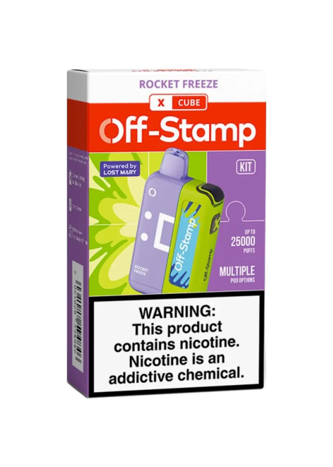 Off Stamp X-Cube Kit 25k Rocket Freeze 5ct