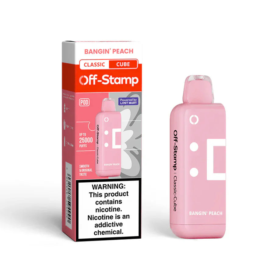 Off Stamp X-Cube Pod 25k Bangin Peach 5ct
