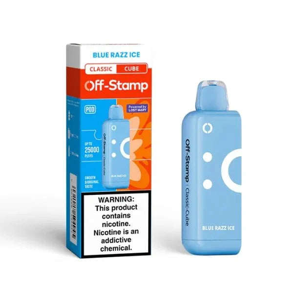 Off Stamp X-Cube Pod 25k Blue Razz Ice 5ct