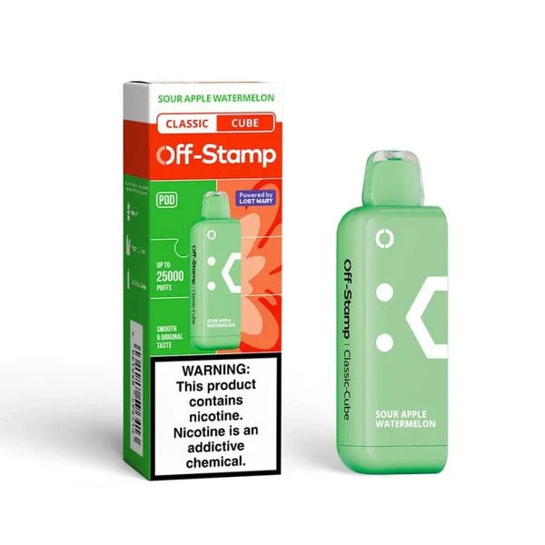 Off Stamp X-Cube Pod 25k Sour Apple Watermelon 5ct