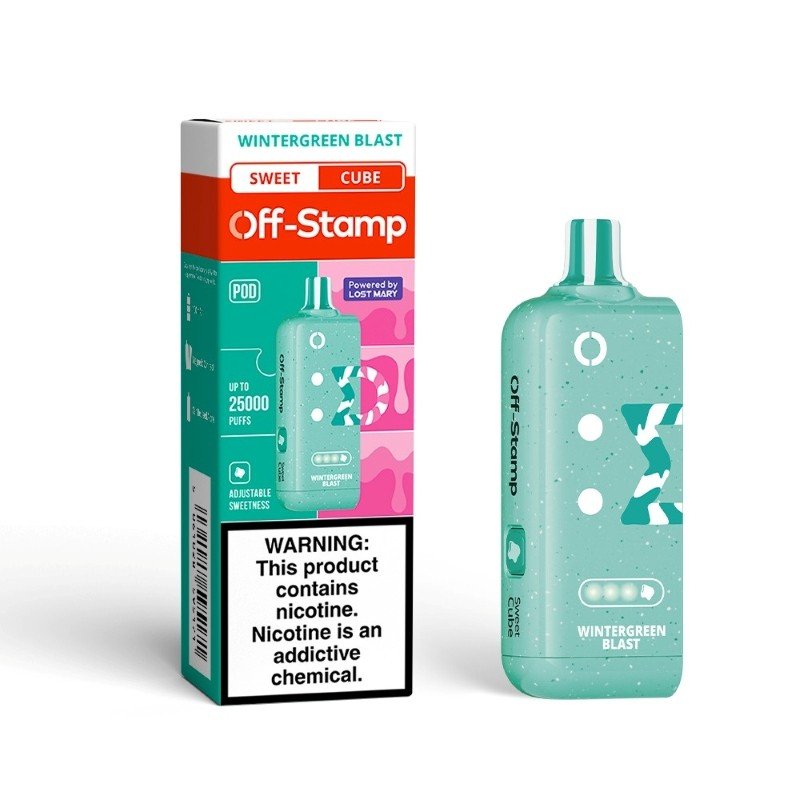 Off Stamp X-Cube Pod 25k Wintergreen Blast 5ct