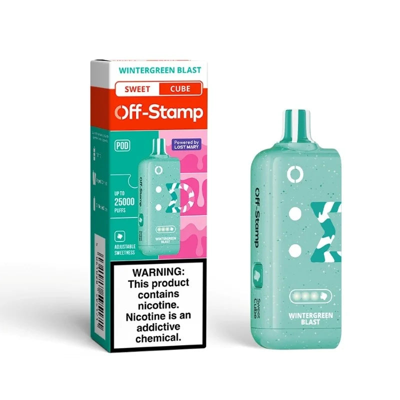 Off Stamp X-Cube Pod 25k Wintergreen Blast 5ct