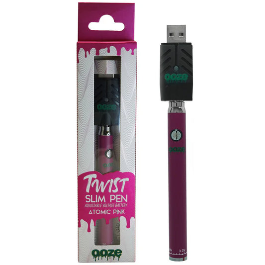 Ooze Slim Twist Atomic Pink Battery