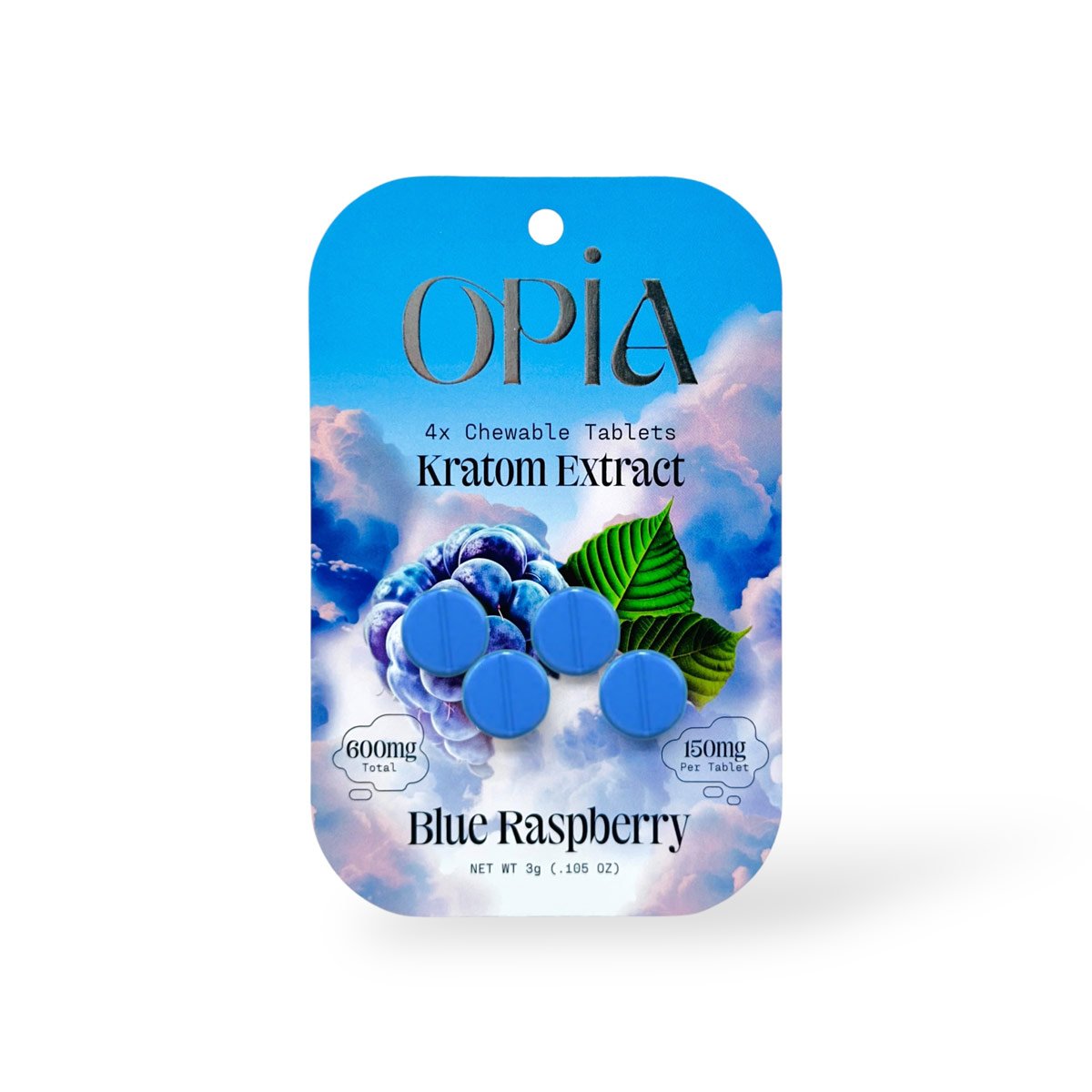 Opia 150mg Blue Raspberry 4ct 10pk