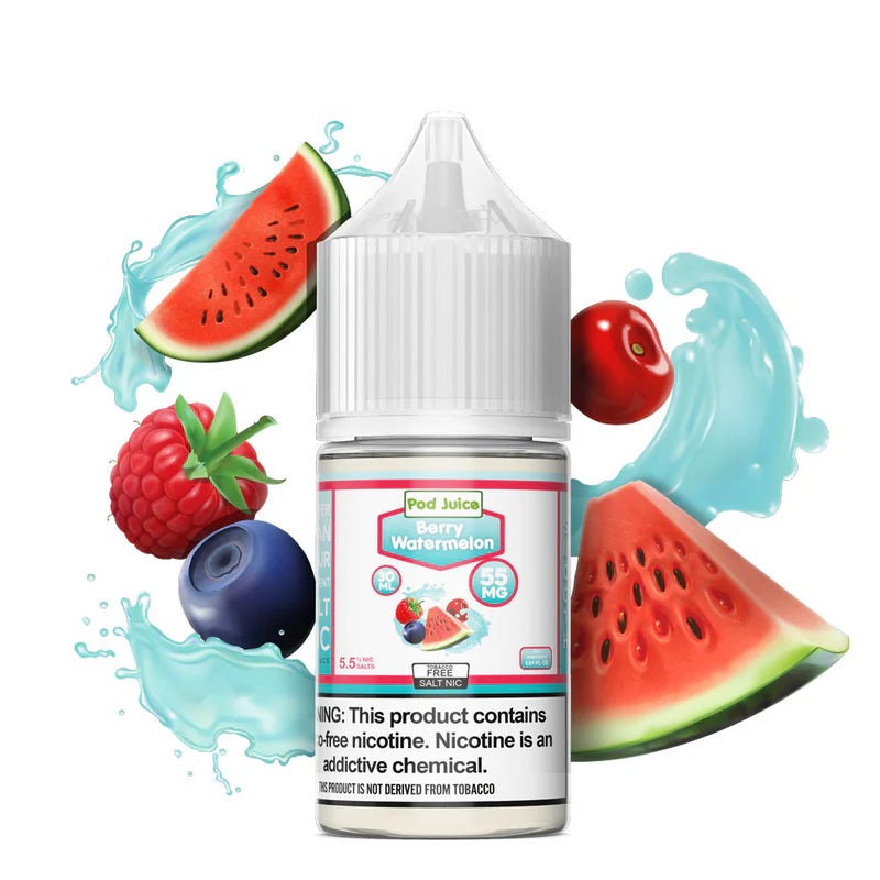 Pod Juice Berry Watermelon 55mg 30ml Salt Nic